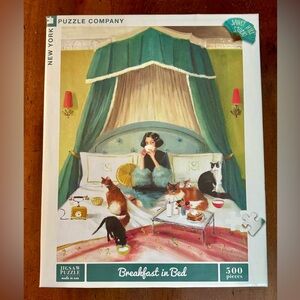 New York Puzzle Company - Janet Hill Studio “Breakfast in Bed” 500 Pieces
